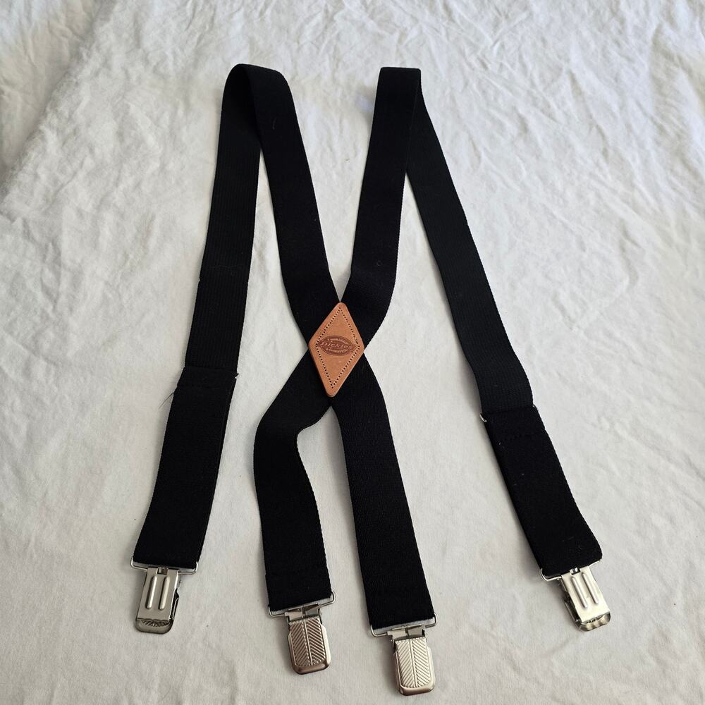 Dickies Heavy Duty Work Suspenders X Back Adjustable One Size Fits Up to 42 NWOT